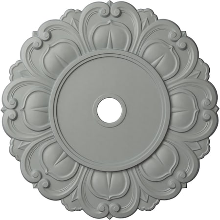 Ekena Millwork Angel Ceiling Medallion (Fits Canopies up to 15 3/4"), 32 1/4"OD x 3 5/8"ID x 1 1/8"P, Primed White CM32AN